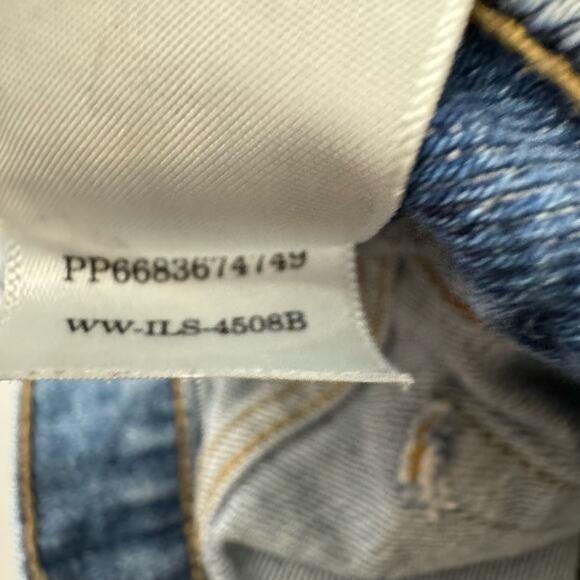 Everlane The Cheeky Classic Blue Raw Hem High Rise Cotton Jeans Size 26 - Picture 9 of 11